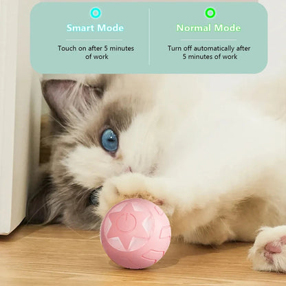 MADDEN Smart Cat Toys Automatic Rolling Ball Electric Cat Toys Interactive Balls for Puppy Dog Kitten Training Toy Pet Supplies