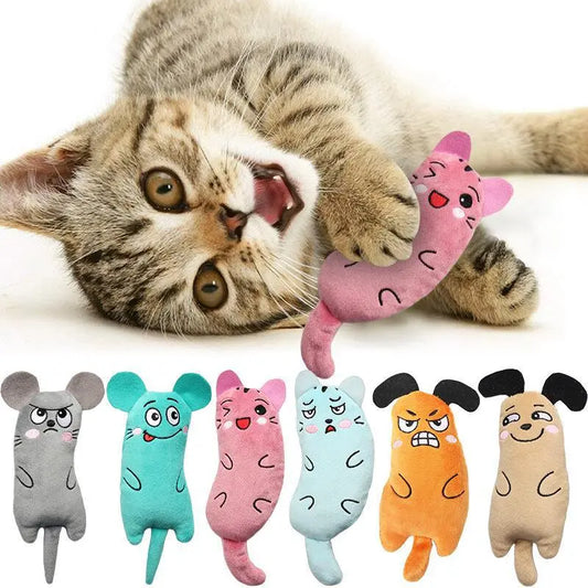 Cute Cat Toys Funny Interactive Plush Cat Toy Mini Teeth Grinding Catnip Toys Kitten Chewing Mouse Toy Pets Accessories