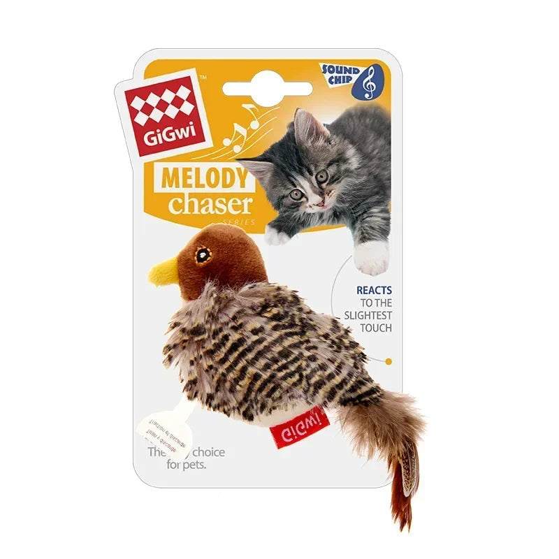 Vealind Vocal Cat Toys Series Natural Simulation Multi-species Prey Mice Birds Self Hi Kitty Toy