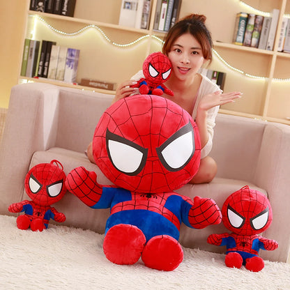 Disney Marvel Avengers Soft Stuffed Captain America Iron Man Spiderman Plush Toys Movie Dolls Christmas Gifts for Kids Boys