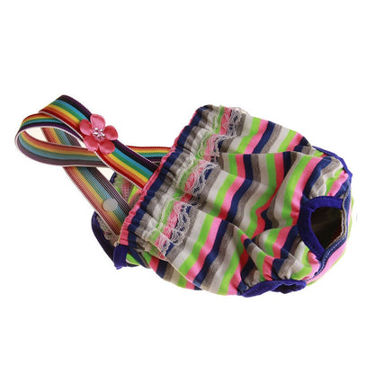 New Colorful Striped Dog Physical Pant