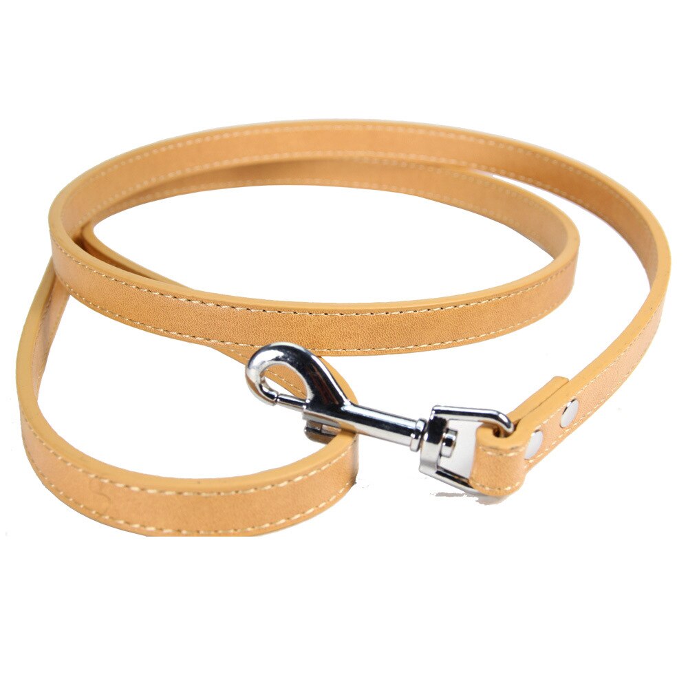 Leather Traction Rope Cat and Dog Custom Leash