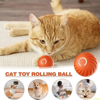 Smart Cat Dog Toy Ball Electronic Interactive Pet Toy Moving Ball Automatic Jump Roll Ball for Puppy Birthday Gift Cat Product