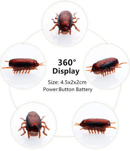 Funny Electronic Pet Interactive Play Toy For Cats Eletric Running Cockroach Pet Dog Cat Interactive Toy Battery Powered