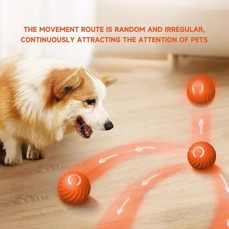 Smart Cat Dog Toy Ball Electronic Interactive Pet Toy Moving Ball Automatic Jump Roll Ball for Puppy Birthday Gift Cat Product