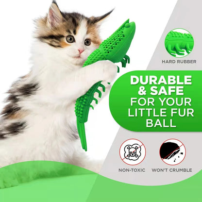 New Catnip Toys for Cats 360 Degree Teeth Cleaning Accessories Pet Toy Interactive Games Rubber Toothbursh Chew Pet Cat Supplies