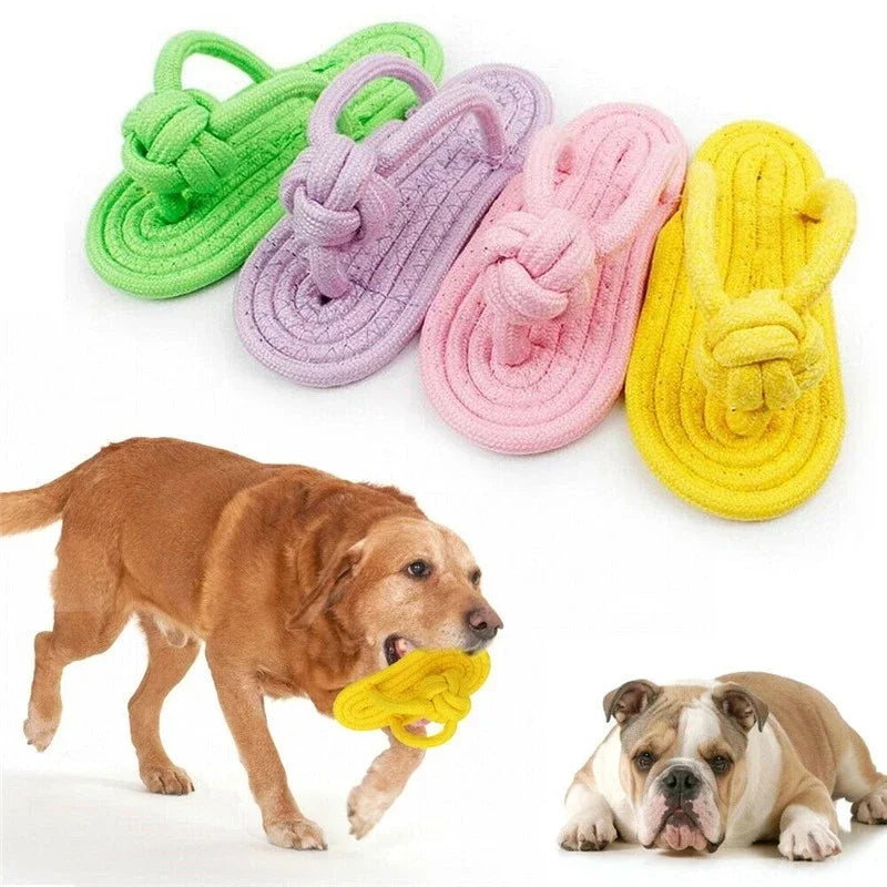 Dog Chewing Toy Cotton Slipper Rope Toy for Small Large Dogs  Pet Teeth Training Molar Toys Interactive Dog Toy Dog Accessories