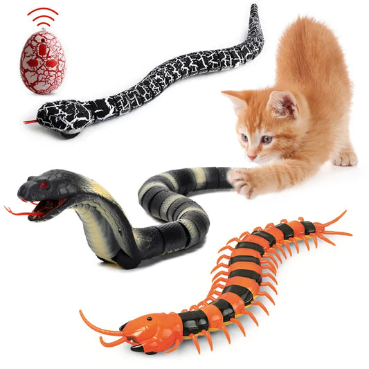 Smart Sensing Interactive Snake Cat Toy Automatic Eletronic Snake Cats Teasering Play USB Rechargeable Pet Kitten Dog Sensor Toy