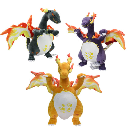 Charizard Plush Toys Pokemon Mega Evolution X & Y Charizard Soft Stuffed Animals Dolls Christmas Gift for Children