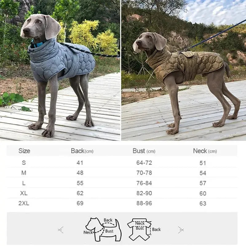 Winter Dog Jacket Reflective Snowsuit Warm Fleece Lining Coat For Small Medium Dogs Pet Whippet Greyhound Winter Warm Clothes