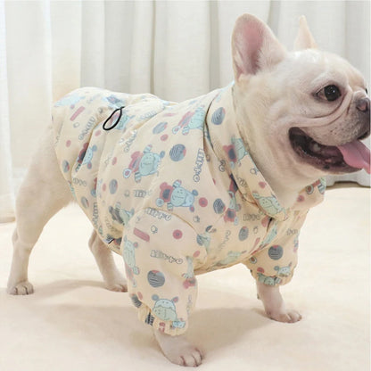 Winter Pug Dog Coat Jacket French Bulldog Clothing Warm Pet Outfit Garment Chihuahua Poodle Schnauzer Corgi  Dog Costume Apparel