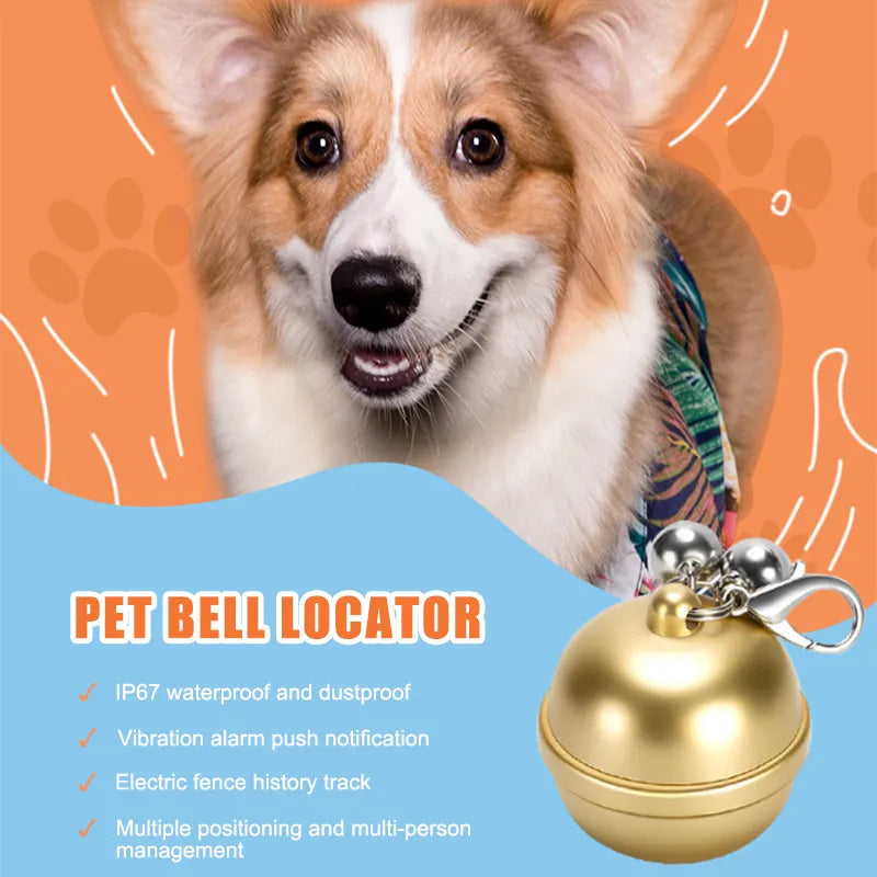 Smart pet bell GPS locator puppy cat safety anti-lost device can be car accessories suitable for all pets