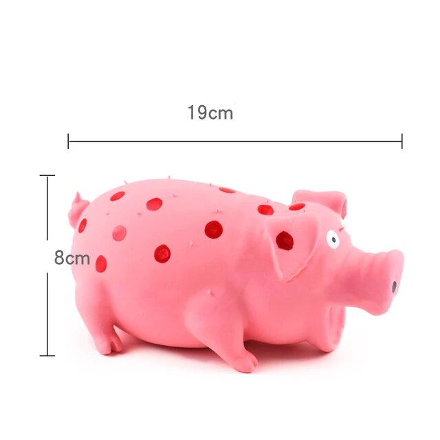 Squeaky Pig Dog Toy Durable Rubber Pig Squeaker Dog Puppy Chew Toys Latex Interactive Cute Toy for Small Medium Large Dogs