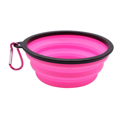 Collapsible Dog Food Water Bowl Perfect for Outdoor and Camping Travel