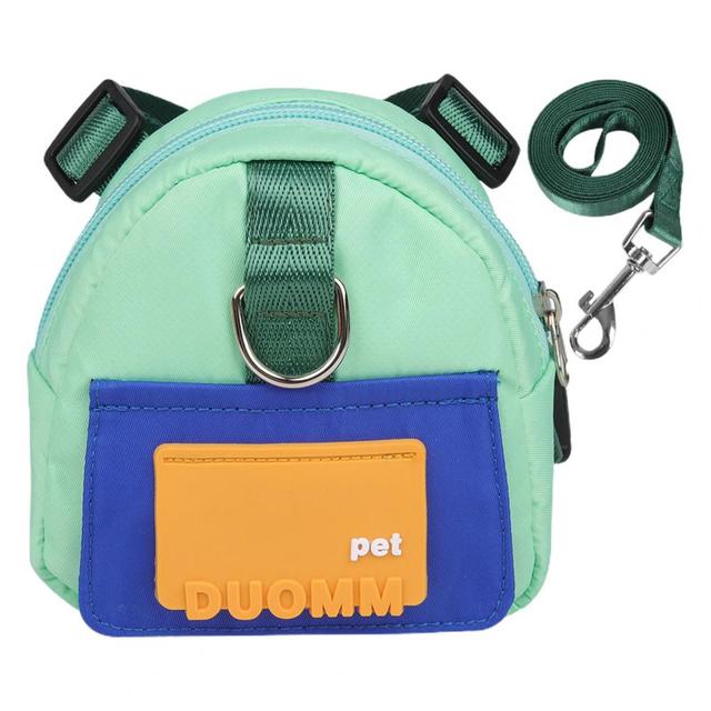 Pet Snack Bag Wear Resistant Dogs Backpack with Traction Rope Pets Carrier Bag Pet Traction Bag Pet Accessories