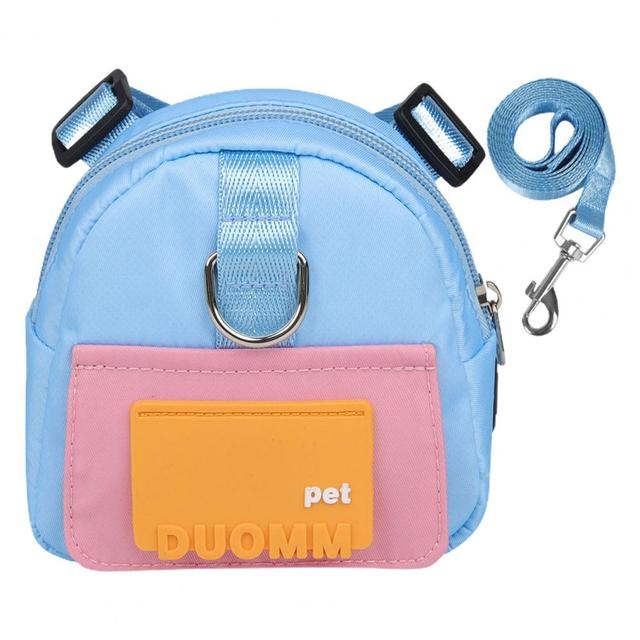 Pet Snack Bag Wear Resistant Dogs Backpack with Traction Rope Pets Carrier Bag Pet Traction Bag Pet Accessories